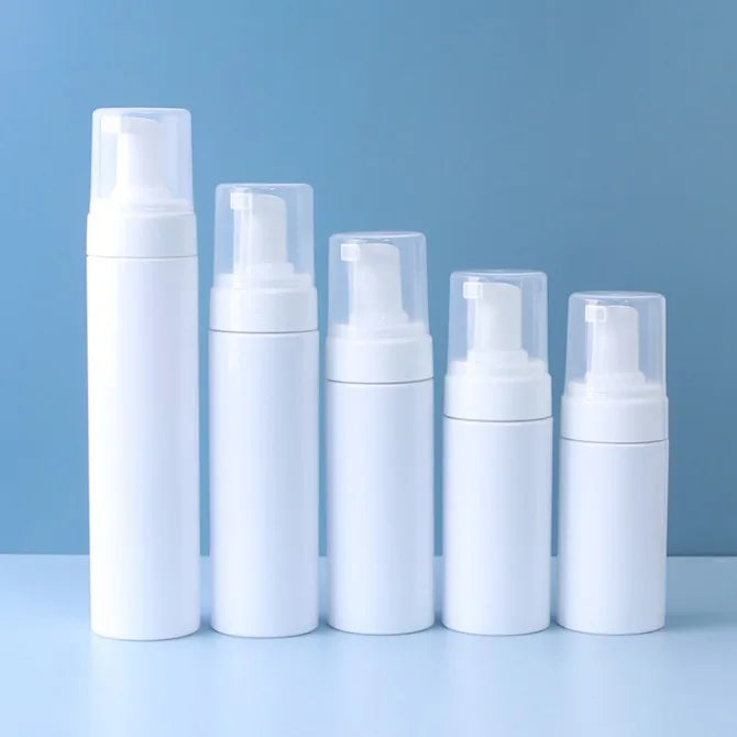Cosmetic Facial Cleanser Pet Plastic Foam Pump Bottle 100ml 150ml 200ml Empty Cosmetic Liquid Soap Mousse Foam Pump Bottle