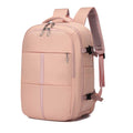 New Arrival Durable Pink Laptop Waterproof USB Travel Rucksack Backpack Bag Carry on Leisure Backpack With Shoe Pocket