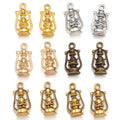 Alloy Antique Silver Color Kerosene Lamp Charms Pendants for Necklace Bracelet Jewelry Making DIY Handmade 20*10mm J409