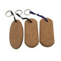 Cork Wood Keychain  Custom Wooden Keyrings Engraving Logo Key Chain Key