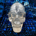 Wholesale Natural rainbow clear Quartz Skulls Hand Made Crystal Crafts clear Quartz Skulls for Decoration and Sale