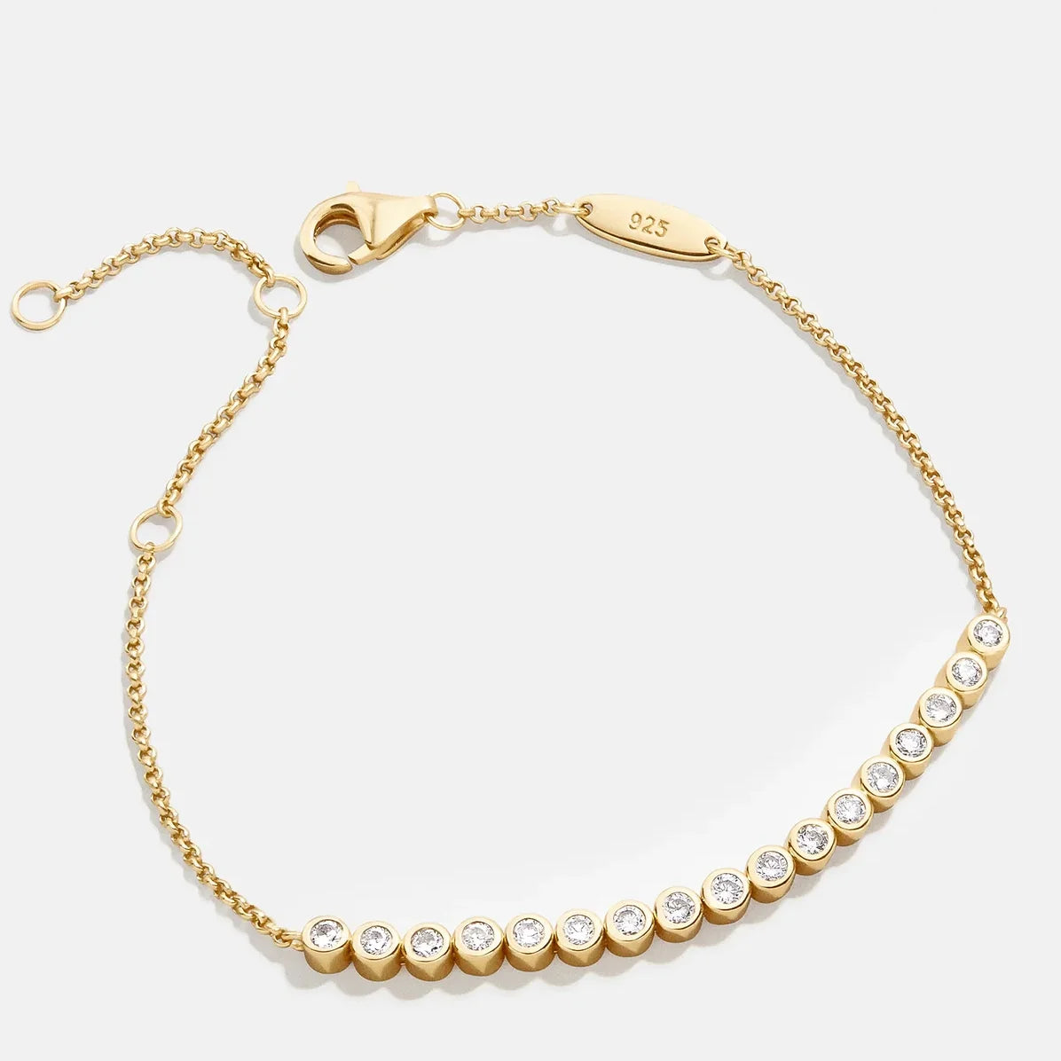 Wholesale Real Bezal Vvs Moissanite Link Bracelet Women Shinning Diamond 925 Silver Bead Herringbone Bracelet