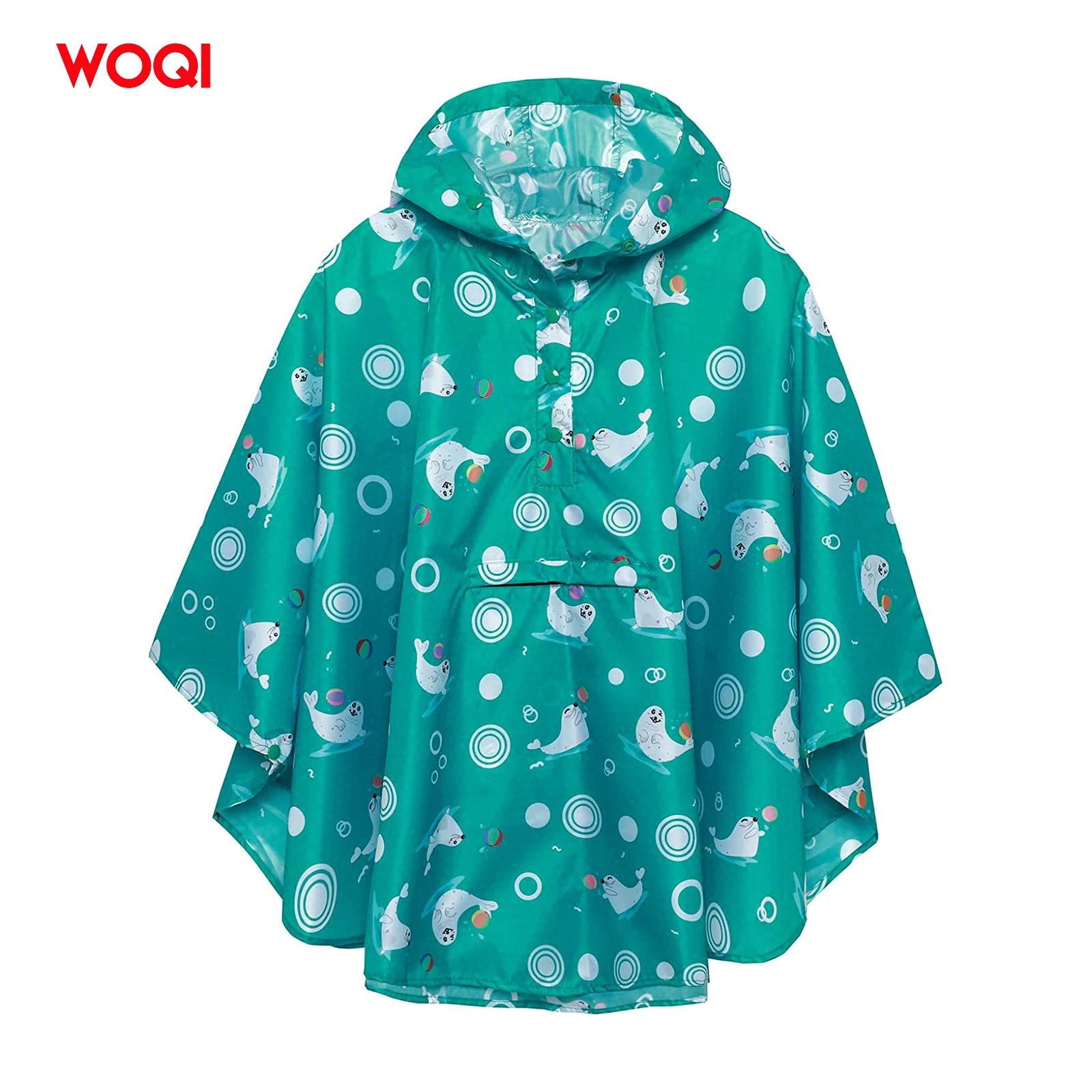 WOQI 2023 Eco-friendly Waterproof Windbreaker for Men Long Hooded Jaket Jacket for Summer