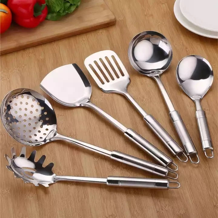 OEM ODM Hot Sale Trade Household Cookware Set Stainless Steel Kitchen Utensils