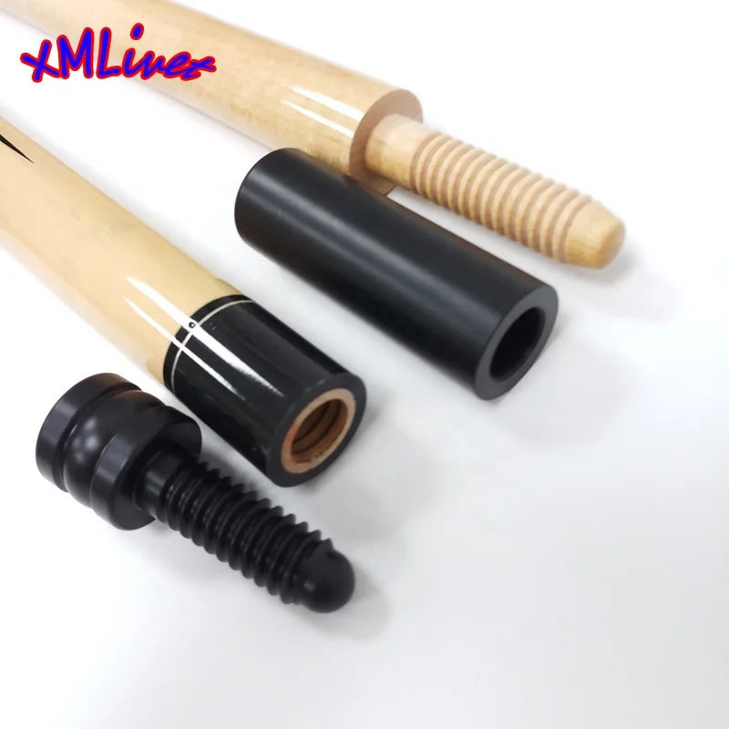 Xmlivet Black ABS Pool Cue Joint Protectors Wood Joint Wholesale Carom Billiards Cue Wood Joint Protector Billiard Accessories