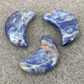 2026 Home Use Natural Crystal Sodalite Moon Gem Rose Quartz Hand-carved Folk Crafts for Home Decoration