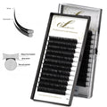 Custom Logo Matte Flat Eyelash Extension High-Quality Ellipse Flat Eyelash Extension