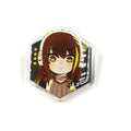 Kuien Custom Printed Anime Glitter Epoxy Pin Charms Hot Sale Cute Acrylic Resin Brooches and Pins Badge Charms Made of Plastic