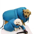 2025 New Custom Logo Semi-closed Easy-carry Folding Pet Dog Drying Towel Bag
