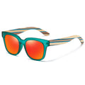 Wholesale High Quality Cheap Men UV400 Protection Polarized Glasses PC Frame Multi Color Wooden Sunglasses