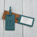 New Design Personalized Custom Logo Pu Leather Luggage Tag Colorful Portable Laserable Leatherette Travel Luggage Tags