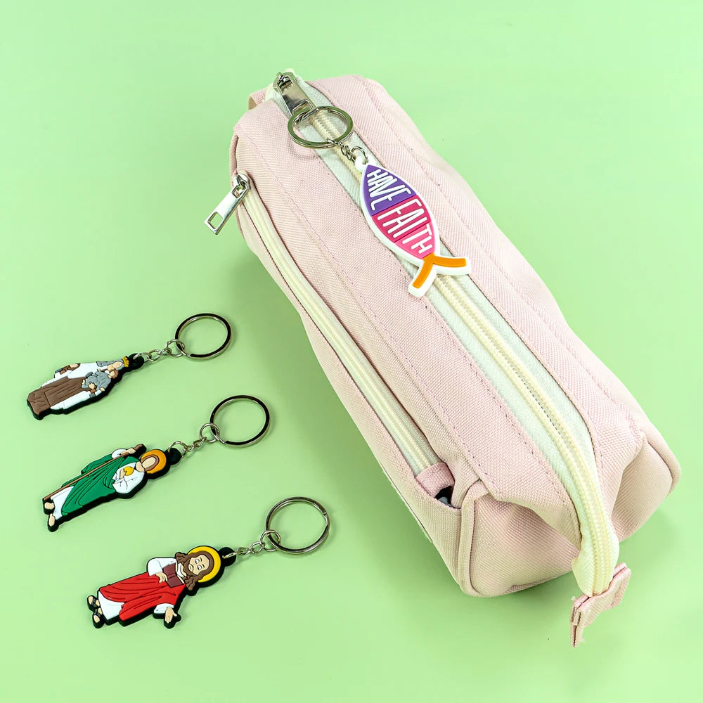 Wholesale Cartoon Martial Arts PVC Keychain Promotional Gift Souvenir Durable Eco-Friendly Keepsakes