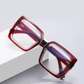 2170 Fashion in Stock Women Thick Anti Blue Light Glasses Frame Large Square Spectacle Eyeglasses TR90 Optical Frame