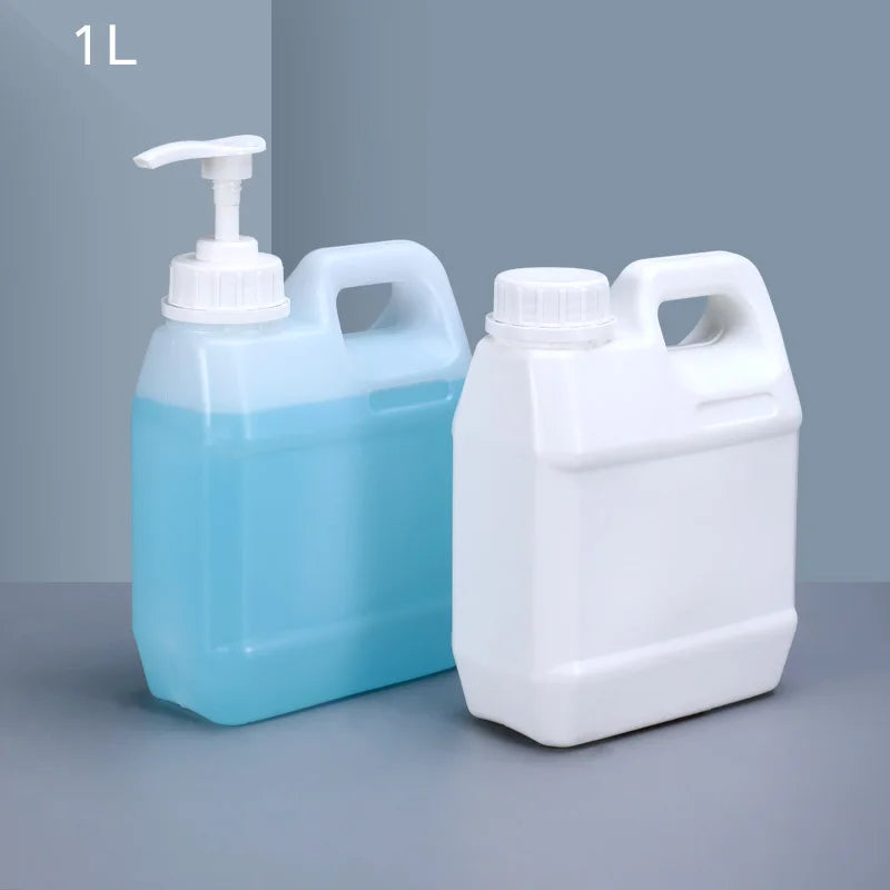 1L Plastic Container Drum Custom Printed HDPE Barrel Square Shape for Liquid Storage