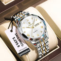 Poedagar Luxury Fashion Diamond Montre Homme 3 Bar Waterproof Stainless Steel Quartz Watches Luminous Date Watches for Men