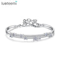 LUOTEEMI Small Size Charm Bracelet Brass Cuff Bracelets Girl Fashion Bracelets Jewelry
