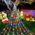 Outdoor Christmas Decorations Solar Star String Light 350LED Star Shape Tree Lights 8 Lighting Modes Yard Festival Party Decor