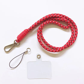 Factory Universal Round Rope Mobile Phone Neck Strap Fashion Clear Patch Phone Lanyard