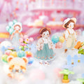 Pack 15 Tiny World Series Character Theme PET Stickers European Vintage Bottom Decoration for Collage Decorative Decorative
