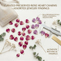 Rose Petal Charms Enamel Mini Valentine Romantic Flower Charms Mini Floral Cute Rose Charms for Jewelry Making Bracelets
