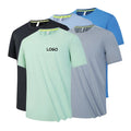 Custom Private Logo Bodybuilding Quick Dry Sportswear Apparel Plain Blank Men's T-shirt Running Gym Fitness T Shirt