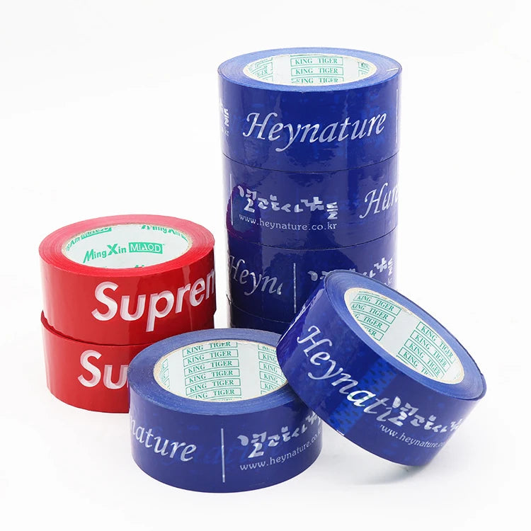 Eco Friendly Custom Printed Logo Water Activated BOPP Adhesive Tape for Carton Sealing and Fragile Packaging
