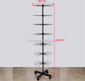 RH-DR07 1600*400mm Movable Seven Layers Wire Hooks Display Rack Jewelry Display Stands