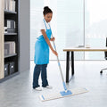 Aluminum Pole Microfiber Flat Floor Dry Wet Mop with 4 Reusable Mop Head Pads Efficient Home Cleaning Dirt Removal Swivel Mop