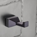 Contemporary Style Modern Black Bathroom Accessories Sets Brass Wall Hanger Towel Racks and Robe Hooks Contemporary Style