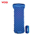 WOQI  Hot Selling TPU Single Camping Mat Sleeping Pad Ultralight Non-Inflatable Dampproof Air Mattress with Pillow