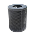 Outdoor Steel Garbage Trash Can Outside Garden Park Metal Rubbish Litter Bin Patio Commercial Recycle Waste Bin Manufactures
