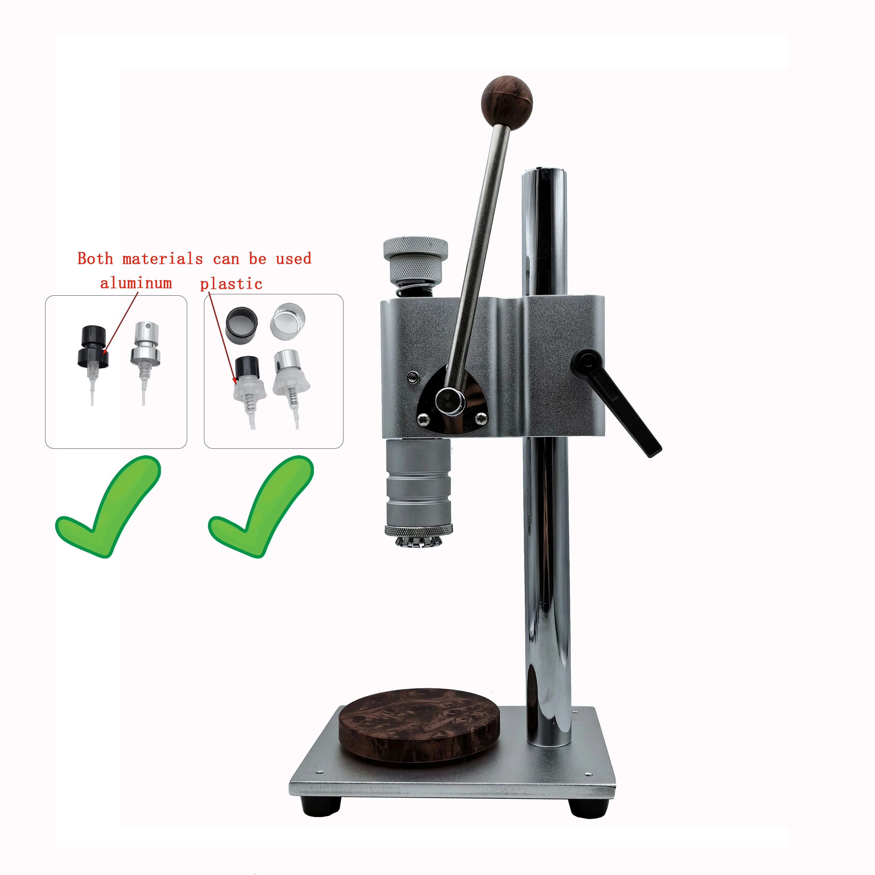 Semi-Automatic 13mm 15mm Perfume Bottle Crimper Tool Spray Nozzle Capping Sealer New Manual Perfume Bottle Crimping Machine Food