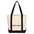 Ruthbag Durable Customized Large Fashion Tote Bag Premium Burlap Canvas Cotton Shopping Bag Best Seller