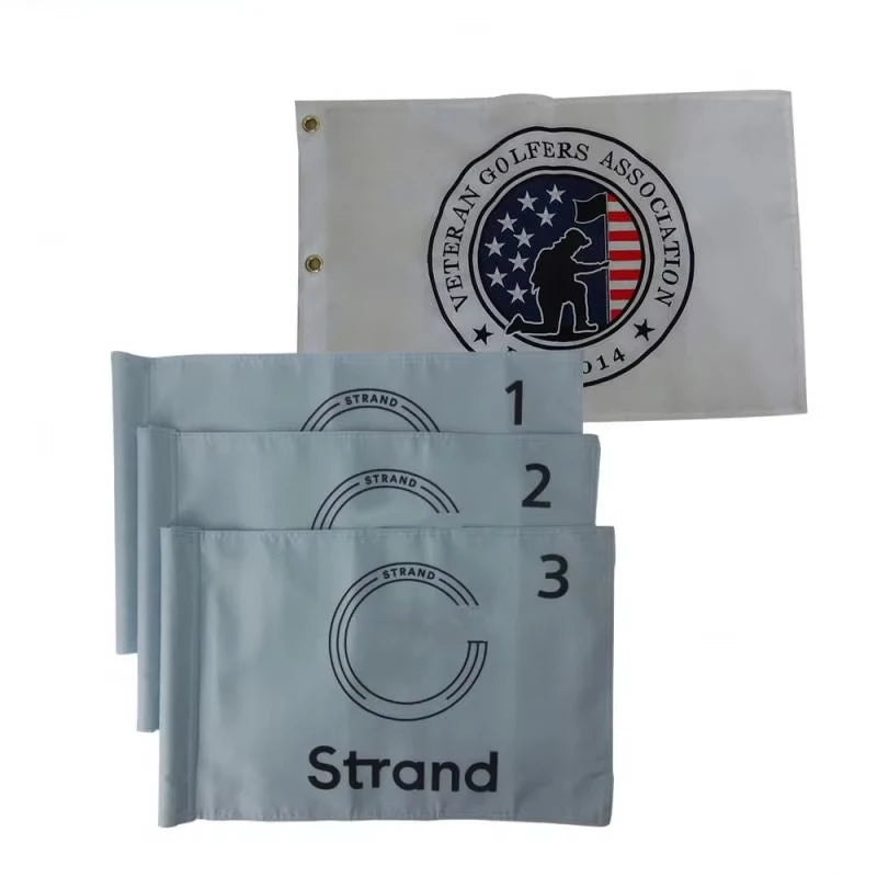 Cheap Price Green Flags Golf Courses Polyester Golf Flag With Tube