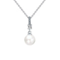 Luxury Mother of Pearl Pendant 925 Sterling Silver Necklace Women Hot Sale Fashion Fine Jewelry Wedding Gift