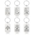 European and American Cross-border Stainless Steel Gift Lovers Valentine's Day Gift Engraved Metal Key Chain