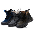 Dian Sen Four Seasons High Top Labor Protection Shoes Men's Anti-smash Anti-puncture Steel Head Safety Shoes