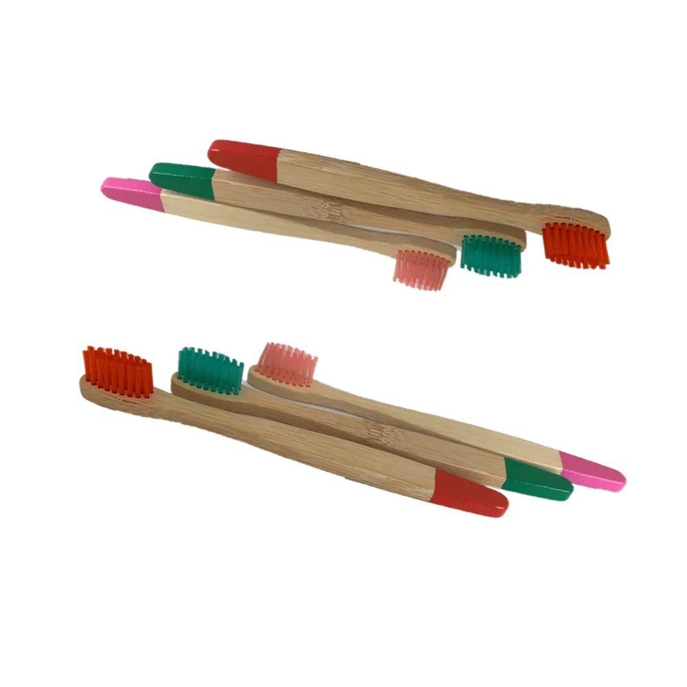Henan Green Food Brand Biodegradable Charcoal Bulk Bamboo Toothbrush With Soft Bristle