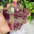 Magic Fluorite Tower Natural Healing Crystal Point Candy Fluorite Wand for Meditation