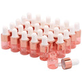 1ml Pink Travel Sample Vials Glass Empty 2ml 3ml 5ml Mini Essential Oil Dropper Bottles for Perfume Essence Liquid