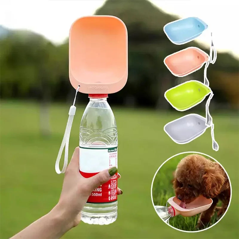 Wholesale Dog Travel Water Bottle Portable Pet Drinking Water Feeder Dog Cat Outdoor Water Bowl Bottle
