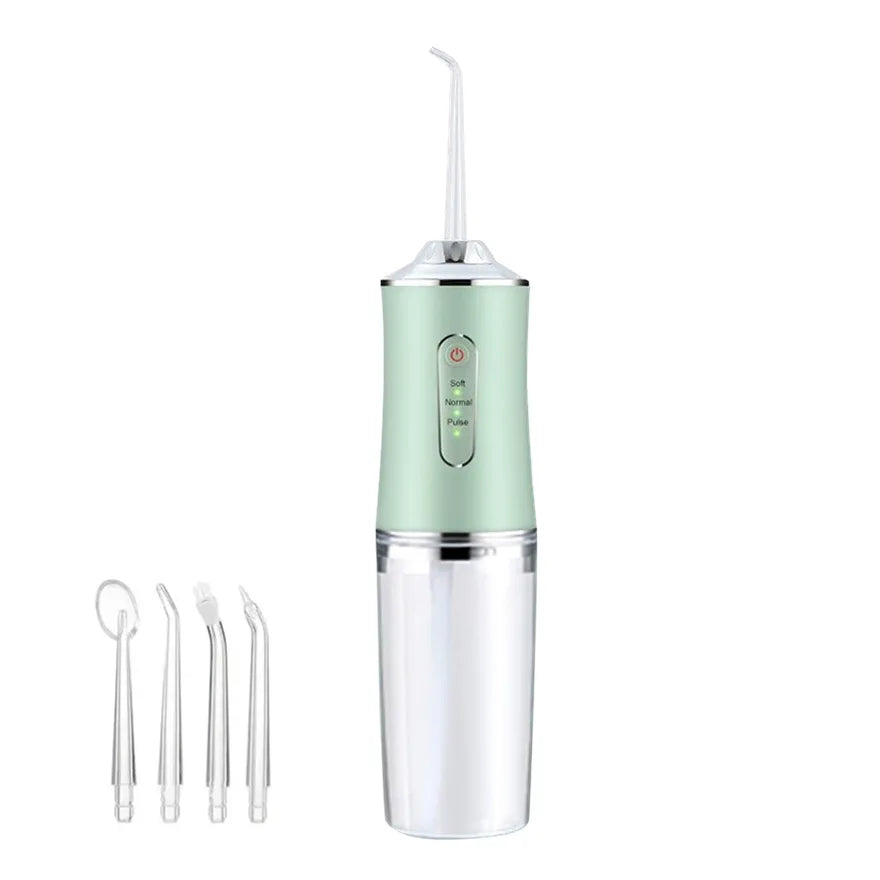 Dental Flusher Electric Portable Dental Flusher Home Water Floss Stone Cleaning Instrument Oral Rinse Pulse Dental Cleaner