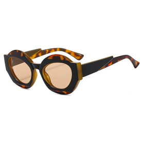 Frame Trend Color Matching New Vintage Designer Sunglasses Unisex Sunglasses Uv400 Protection Wide Size Sunglasses Round Frame