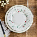 Restaurant Merry Christmas Dishes & Plates Set White Ceramic Fruit Tray Plate Dinner Plates