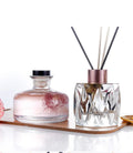 Decorative 100ml Aromatherapy Glass Bottles with Crown Cap and Screen Printing for Car Room Diffuser