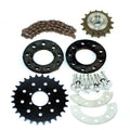 Bike Spoke Wheel Chainwheel 28T Bicycle Sprocket for Spokes Mount Electric Bike Left Drive Kit Replacement Parts Spokes Gear Set