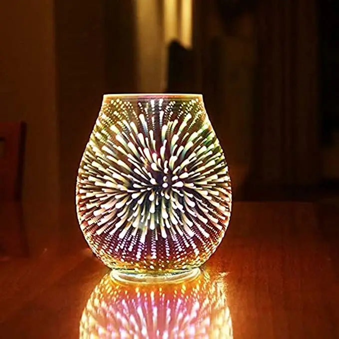 China  Manufactured  Led Home Ultrasonic Fragrance Glass Bottle Light Aroma Diffuser Warmer Decorative Lamp for Home Office
