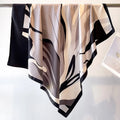 Zifeng OEM Tejido Bufanda Colorful Square Shawl Twill Printed Silk Scarf