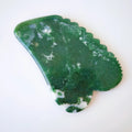 Huiying Beauty Personal Care Moss Agate Facial Gua Sha Scraping Massage Tool Jagged square Shape