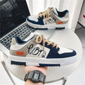Lace up Unisex Casual White Canvas Shoes Men Sneakers Flat Bottom Shoes
